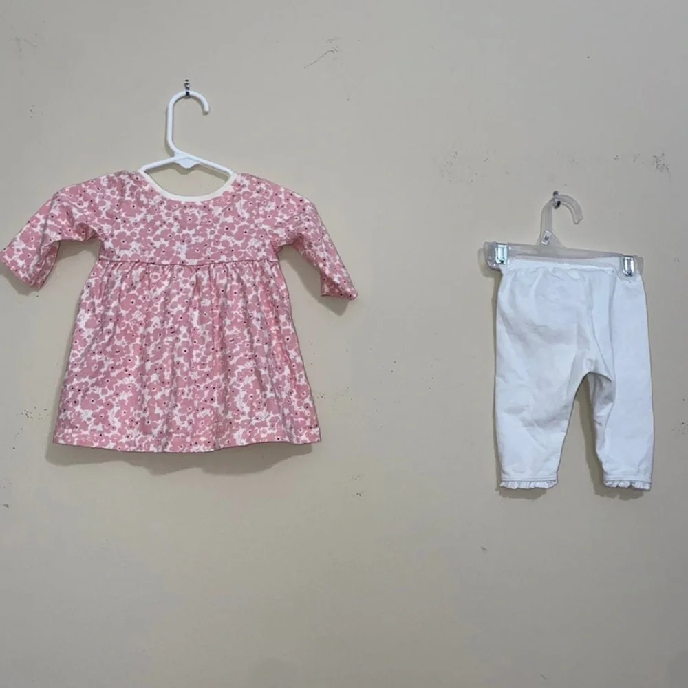 M Monogram Floral Dress & Leggings